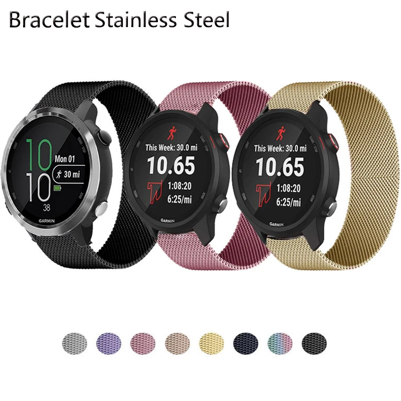 Cinturino ad anello magnetico per Garmin Forerunner 645 645M 245 245M  cinturino Smart Watch cinturini in acciaio inossidabile per Venu/Venu SQ  Correa - AliExpress Watches