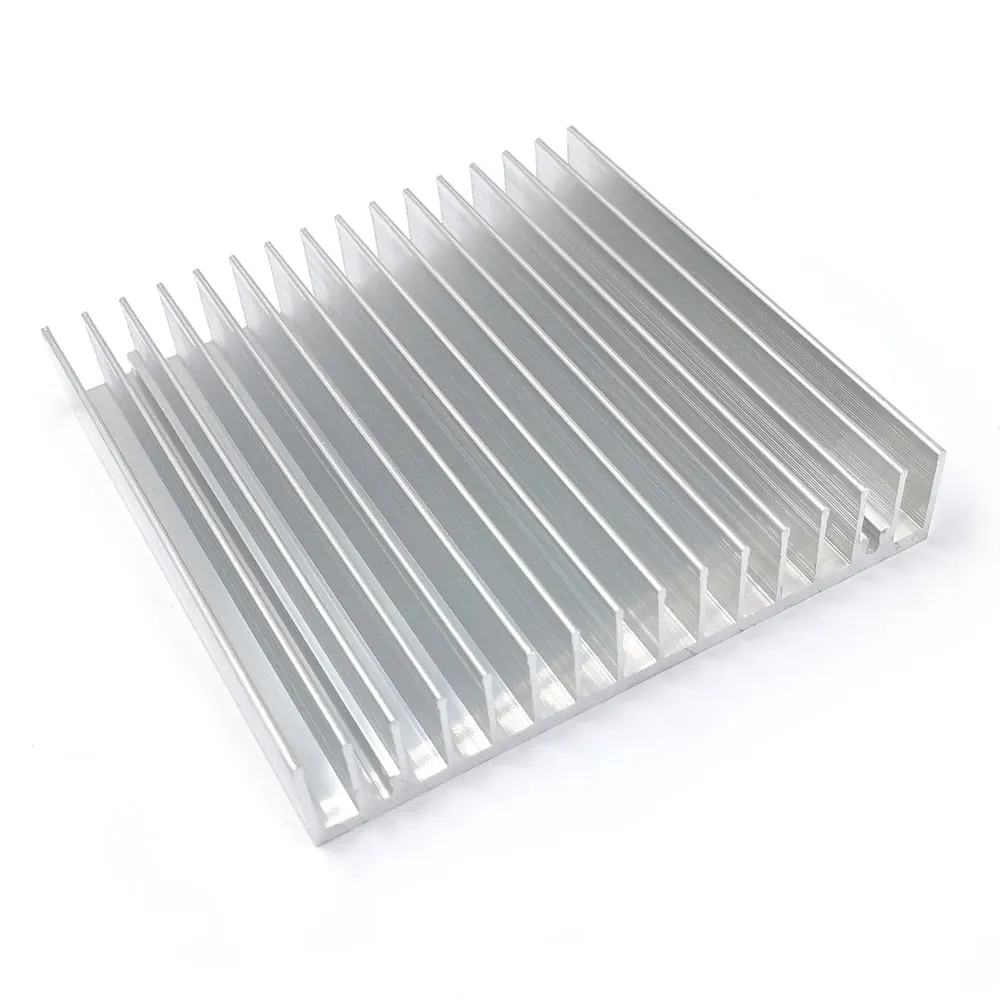 2PCS 100x100x18mm 10cm Square Heatsink Aluminum Cooling Board Radiator for LED Light Bulb Heat Dissipation Radiating Panel 100mm