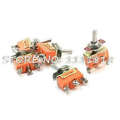 

5pcs AC 250V 15A 3 Pins 2 Position On/On SPDT Latching Toggle Switch