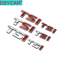 Dsycar 1 шт. 3D металлический TSI автомобильный боковой крыло задний багажник эмблема значок наклейки, универсальные автомобильные аксессуары декоративные наклейки s