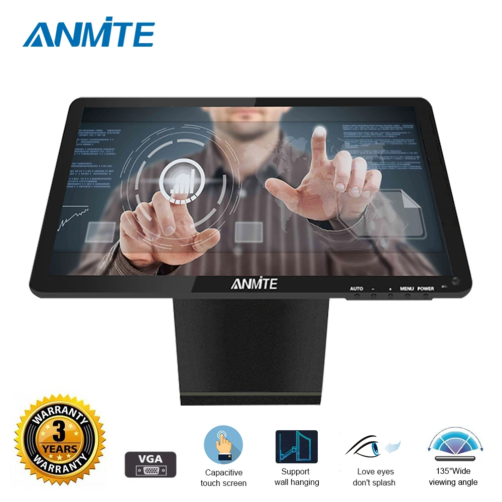 US $165.00 Anmite 19 Lcd Touch Screen Screen New Desktop ResistiveCapacitive Touch Scrn Display The Screen Monitor Pc