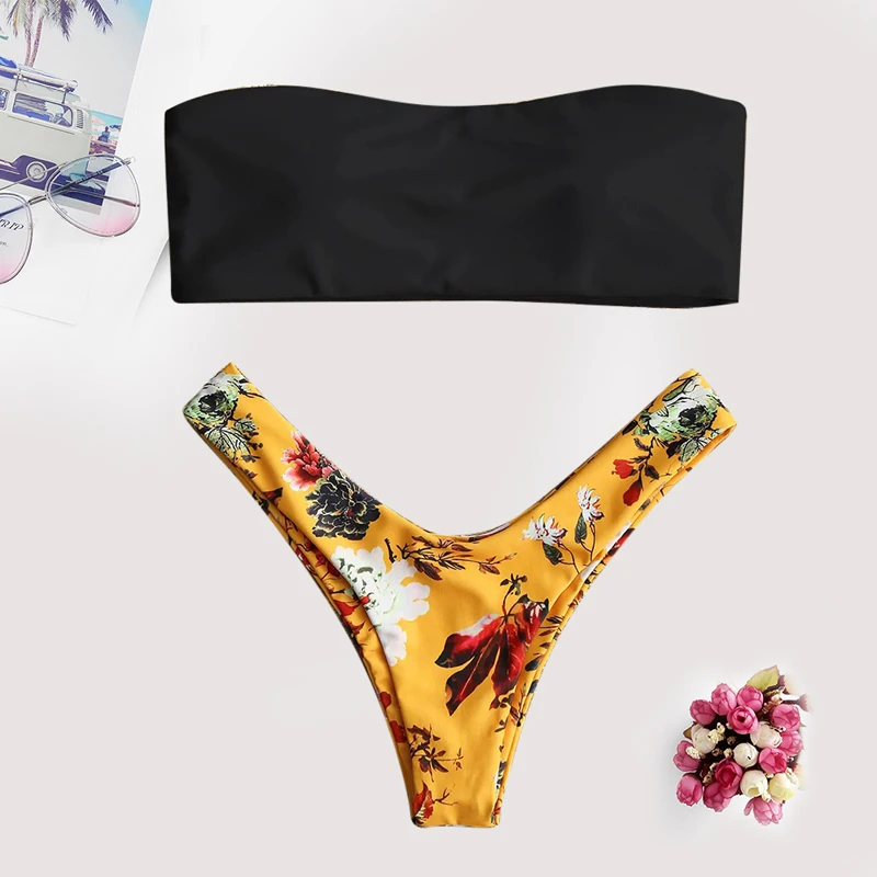 VERTVIE Sexy Women Two-Piece Beach Swimwear Girl Bikini Sets Push-ups Padded Bra Vertical Stripes Quick-drying Swim Bathing Suit VERTVIE Sexy Women Two-Piece Beach Swimwear Girl Bikini Sets Push-ups Padded Bra Vertical Stripes Quick-drying Swim Bathing Suit