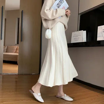 

Retro Knitted Skirt For Women In Autumn And Winter
