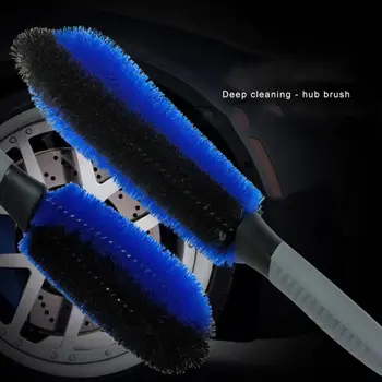 

30*7CM Car Motorcycle Wheel Tire Rim Scrub Brush Hub Clean Wash Useful Brush Car Truck Motorcycle Bike Washing Cleaning Tools