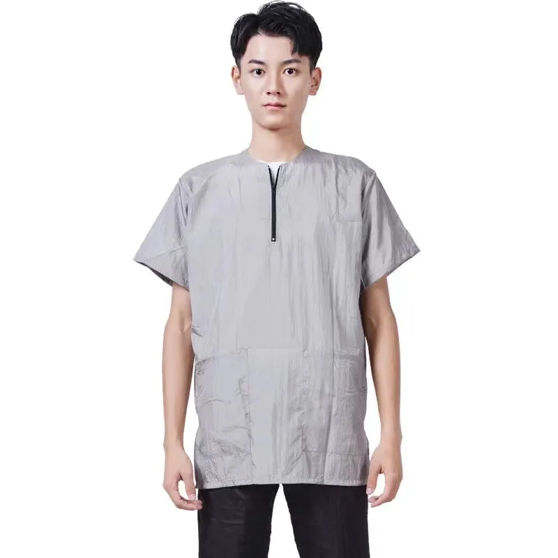Pet Shop Groomer Waterproof Top Non-stick Hair Dog Bathing Short Sleeve Plus Size Work Clothes Support Custom LOGO G0201 6