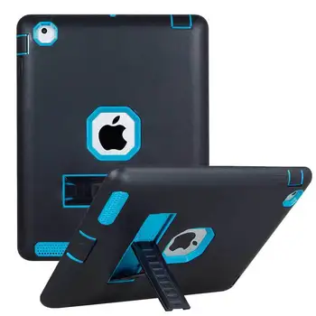 

Application of the Apple iPad Air2 Shock-resistant Shatter-resistant Silica Gel Tablet Cover Rear Shell Bracket iPad 3 4 Protect
