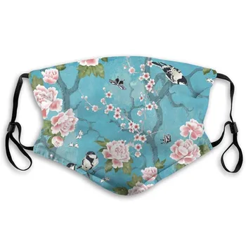 

Fashion Fabric Masks Floral Print Unisex Cute Printing Pm2.5 Outdoor Mouth Mask Washable Soft Reuse Face Mask Face Mask Fashion