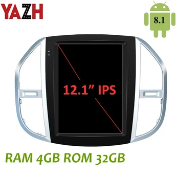 

YAZH 12.1" IPS Auto Radio Player For Mercedes-Benz Vito 2016 2017 2018 2019 With Android 8.1 Display Bluetooth 5.0 Mirror Link
