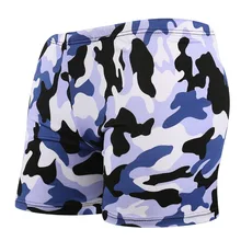 Мягкие мужские плавки, модные мужские шорты с камуфляжным принтом, мужские шорты для плавания, пляжа, серфинга, дрифтинга, спа, мужские боксеры