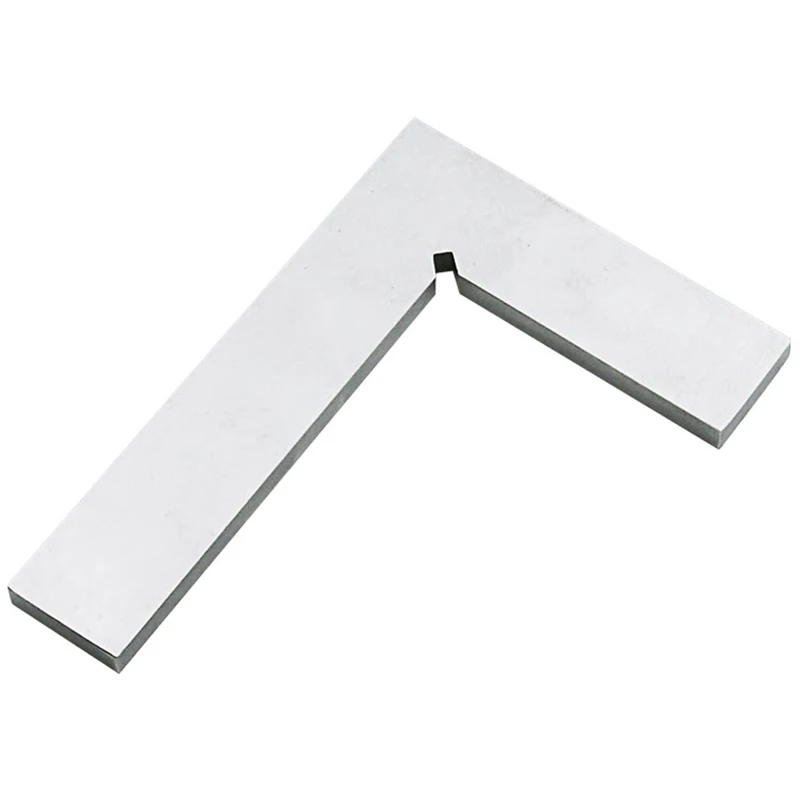 Silver Metal Steel 100 X 63Mm L Square Ruler Trial Square Ruler