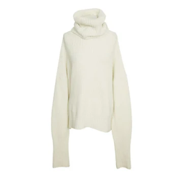 

2020 Autumn Winter Turtleneck Off Shoulder Knitted Sweater Dress Women Solid Slim Plus Size Long Pullovers Knitting Jumper