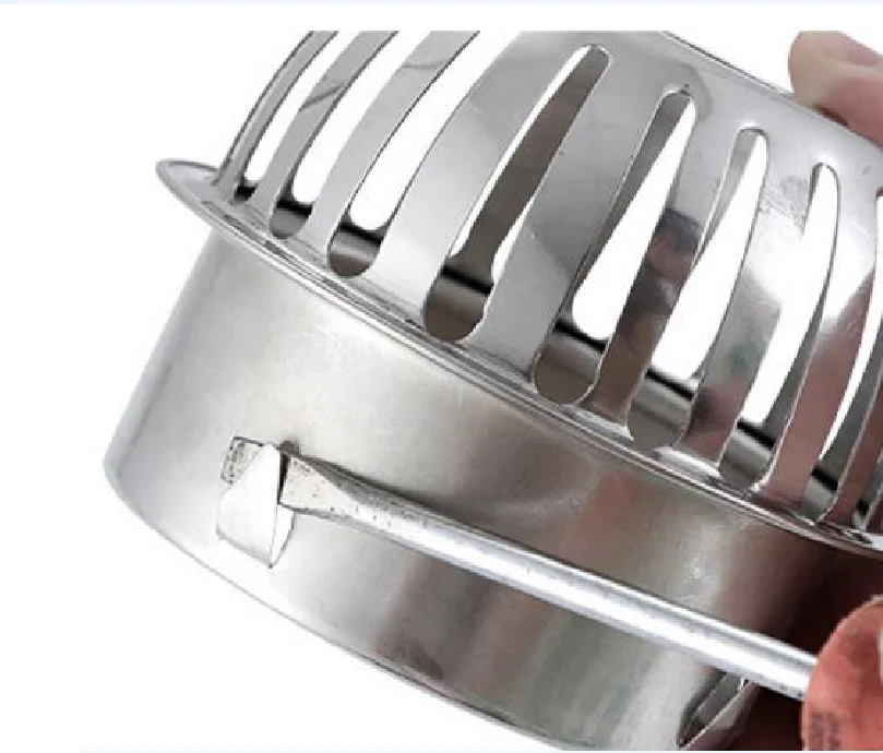 H05af7c6e6c5a40a39be6d81f6f275c57E Stainless Steel Balcony Roof Round Large Displacement Anti-blocking Floor Drain Outdoor Rain Bucket Drainage Floor Drain Mallzona