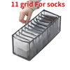 Gray 11 grids-Socks