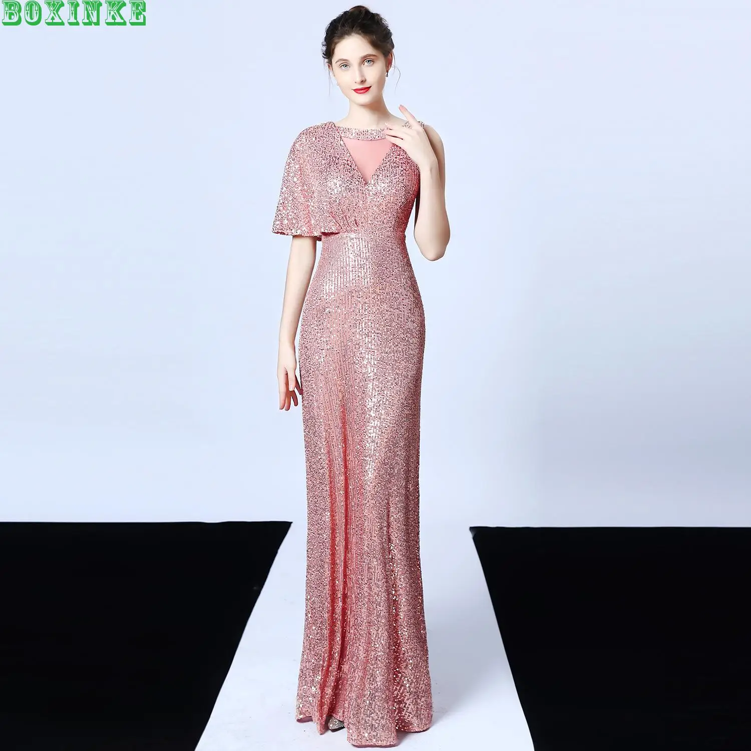 

2019 Spandex Plus Size Mesh Vestidos Mujer Ukraine Zanzea New Sequin Fairy Dream Celebrity Party Dress Sexy Long Slim Fishtail