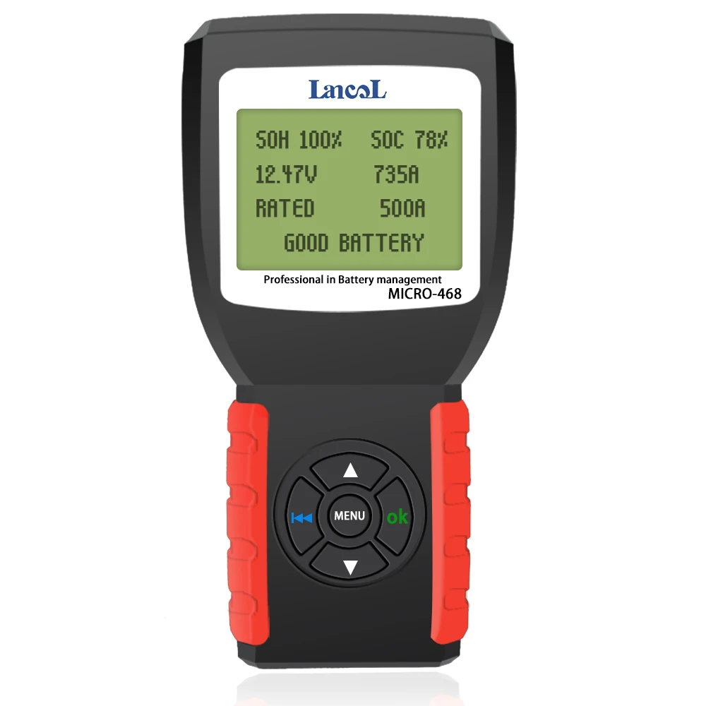 Lancol MICRO468 For Car Factory Portable 12V Auto Digital CCA Automobile Battery Analyzer TesterCar Battery Tester Tool Battery