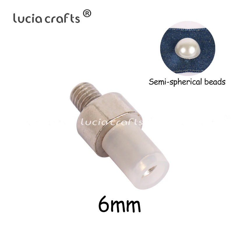 S1 Semicircle 1pcs 1 шт/100 шт/500 шт 4 мм/5 мм/6 мм/8 мм/10 мм/12 мм гайка сопло заклепки четыре когтя для прибивания бусин Бисероплетение машины аксессуары J0243 - Цвет: S1 Semicircle 1pcs