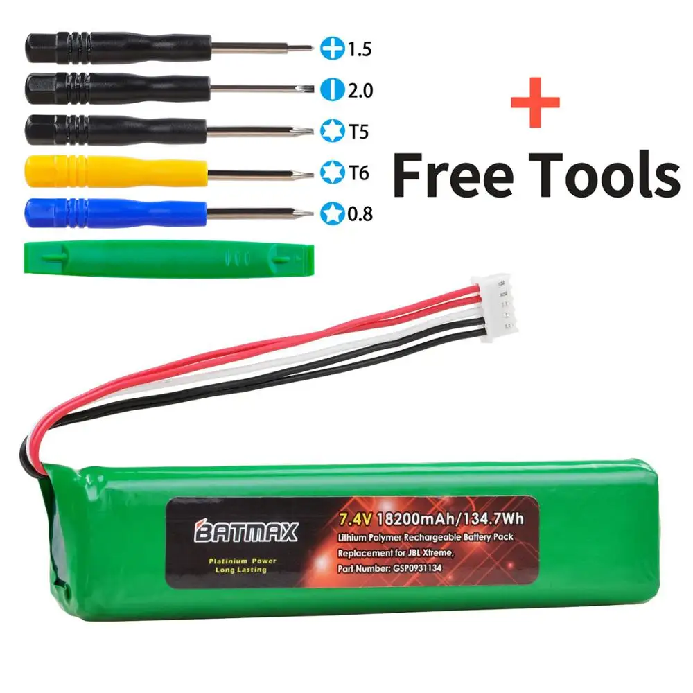 Batteria 7.4V 18200Mah Gsp0931134 Per Altoparlante Jbl Xtreme Xtreme Baterie