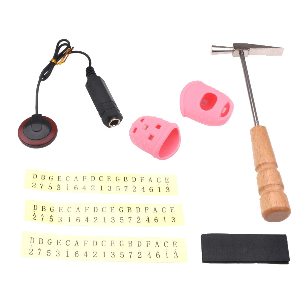 Инструмент для настройки пианино Kalimba Thumb+ 2x протекторы для пальцев+ наклейка для заметок