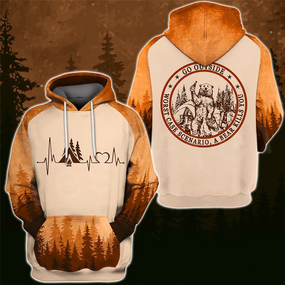 

Alien Animal Bear Hunting I hate people Love Camping Fashion 3D Printed Unisex Zip/Hoodies/Sweatshirts/Jacket drop shipping
