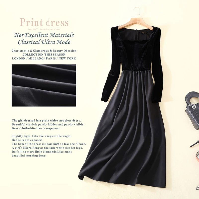 HarleyFashion Elegant Autumn Spring Women Velvet