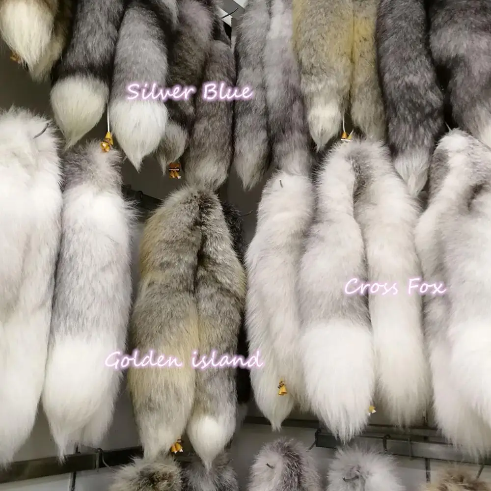 Шарф из натурального Лисьего меха 100% натуральный шарф меха|Женские шарфы| |