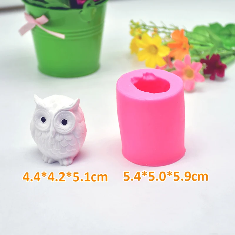 1 шт. DIY Прекрасная 3D силиконовая форма для выпечки/сова инструменты для украшения тортов из мастики форма для мыла торт шоколадный пластырь для ароматерапии форма для свечей