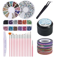 Цветной Резиновый праймер для изменения температуры, 7 цветов в 1, Гель-лак для ногтей, набор для украшения ногтей