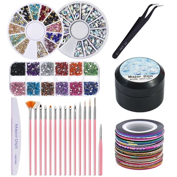 

Colorful temperature changing rubber primer 7colors in 1 Nail Polish Gel Kit Nail Art Decorations