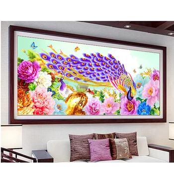 

Peahens Diamond Painting 5D Diy Peony Flower Picture Full Diamond Embroidery Icon Diamond Mosaic China Style Home DecorZP-2735