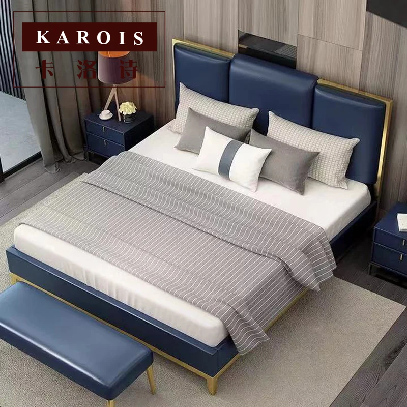 Modern Soft luxury bed bedroom furniture wholesale house luxury bed frame