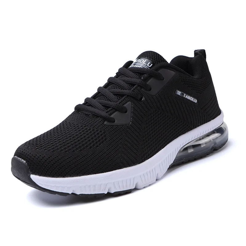 

2018 Autumn And Winter Men Air Cushion Athletic Shoes Breathable Fly Woven Running Shoes Outdoor Casual Travel MEN'S SHOES Whole
