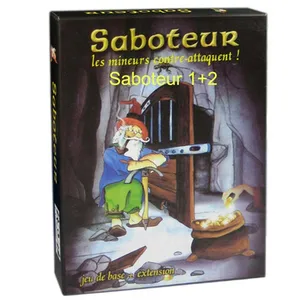 Board Game Dwarf Miner Saboteur Board Game 1 + 2 Version / Saboteur1 Version Jeu De Funny Board Game with English Description
