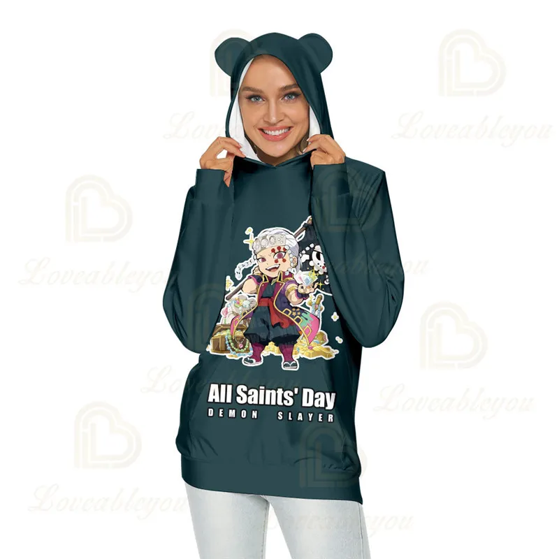 

Christmas Kimetsu No Yaiba Anime Streetwear Clothes Boys Girls Hoodie Japan Anime Cartoon 3D Sweatshirt Tops Teen Clothes