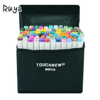 

TOUCHNEW copic Markers 30/40/60/80/168 Colors Dual Sketch Markers Brush Pen Set For Drawing Manga Design Art supplies stabilo