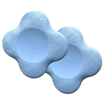 

1pair Anti Slip Gym Training Protective Mat Balance Support Workout Fitness Accessory PU Leather Wrist Elbows Yoga Knee Pads