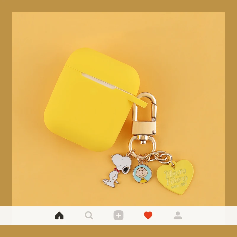 

Hot!Cartoon Cute Dog Keychain Cover For Airpods Bluetooth Wireless Protective Cover For AirPods Case Silicone Charging Box Cover