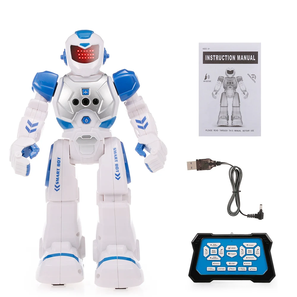 Мини-робот умный Интеллектуальный робот обучающий радиоуправляемый робот программируемый музыкальный танцевальный робот с дистанционным управлением для детей Детский подарок