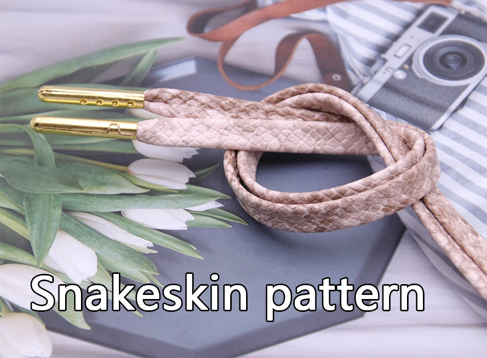 snakeskin shoe laces