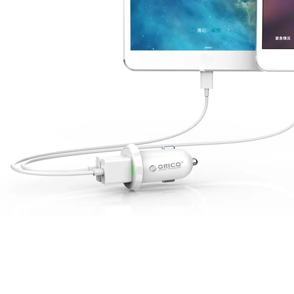 Автомобильное зарядное устройство ORICO 17 Вт 3.4A прикуриватель двойной USB адаптер