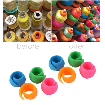 

8/16/24/32/40/48pc Silicone Sewing Thread Accessories Spool Savers Huggers Bobbin Clamps Set 2020