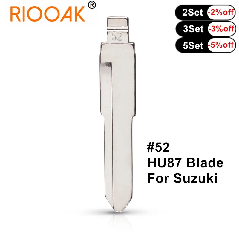 KD VVDI #52 HU87 Складной флип необработанный Ключ заготовка для Suzuki Swift Isuzu No.52 Fob ЗАМЕНА