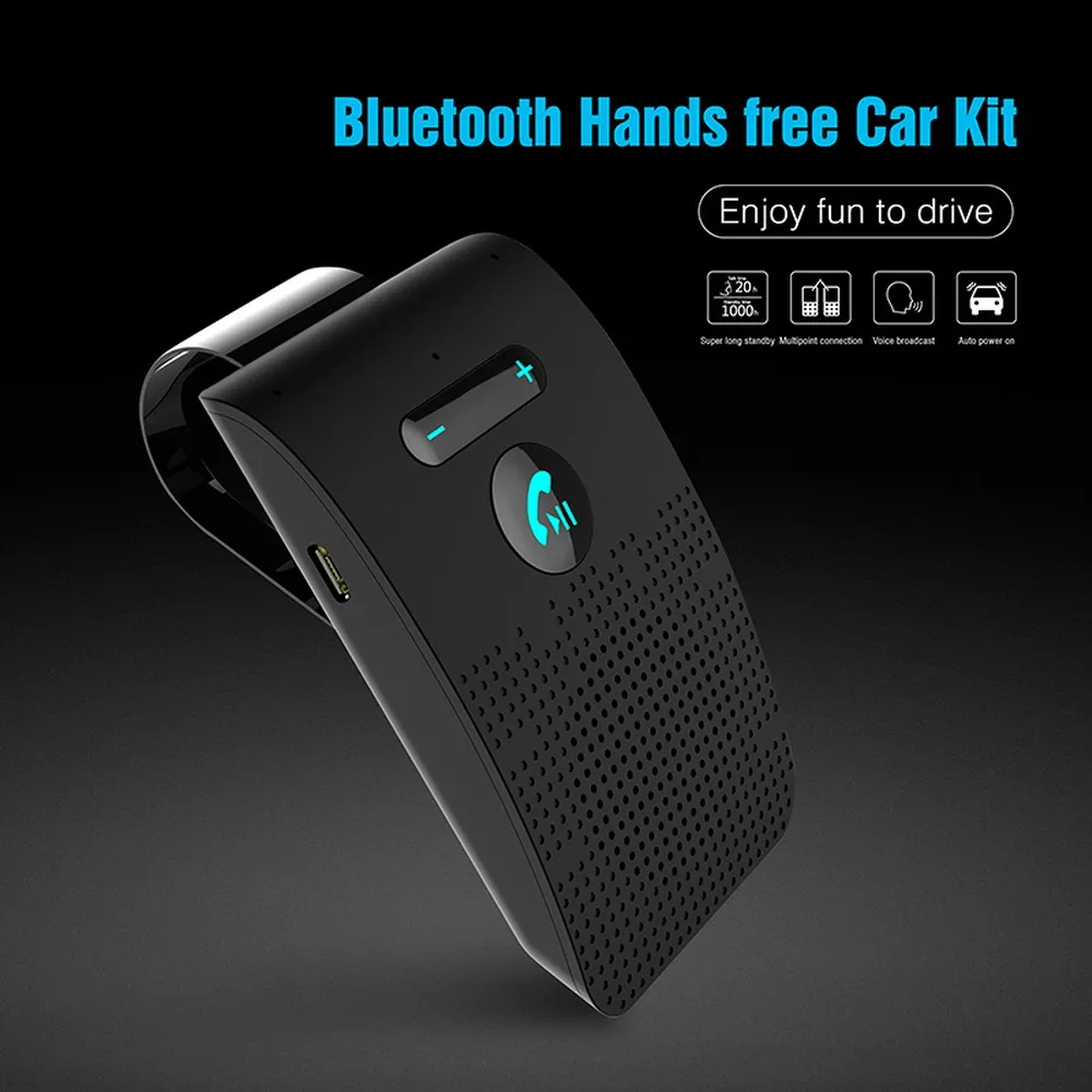 Автомобильный комплект громкой связи kebidu с Bluetooth 5 0 солнцезащитный козырек