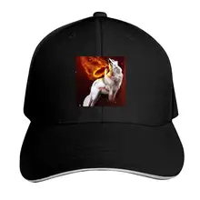 Пламя Halo Galaxy Wolf интересный простой сэндвич утка язык бейсболка классический Arc Dome