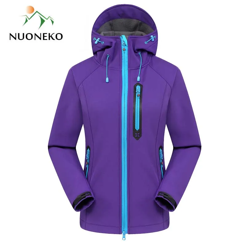 NUONEKO Softshell Jacket Womens Windproof Waterproof Jackets Soft Shell