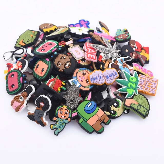 45pc RANDOM ADULT Themed Shoe Charms for CROCS JIBBITZ Wristbands