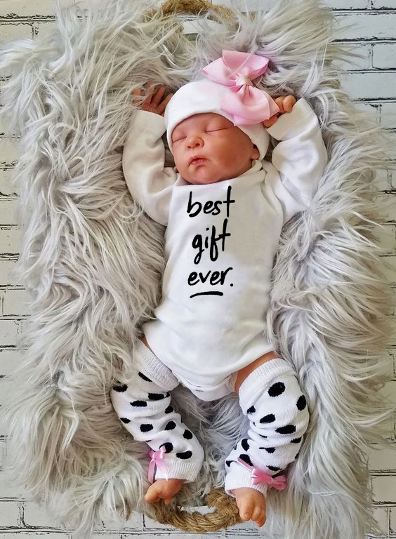 

Infant Unisex Cotton Romper Best Gift Ever Print Toddler Long Sleeve Jumpsuit Clothing Newborn Baby Shower Gifts Clothes
