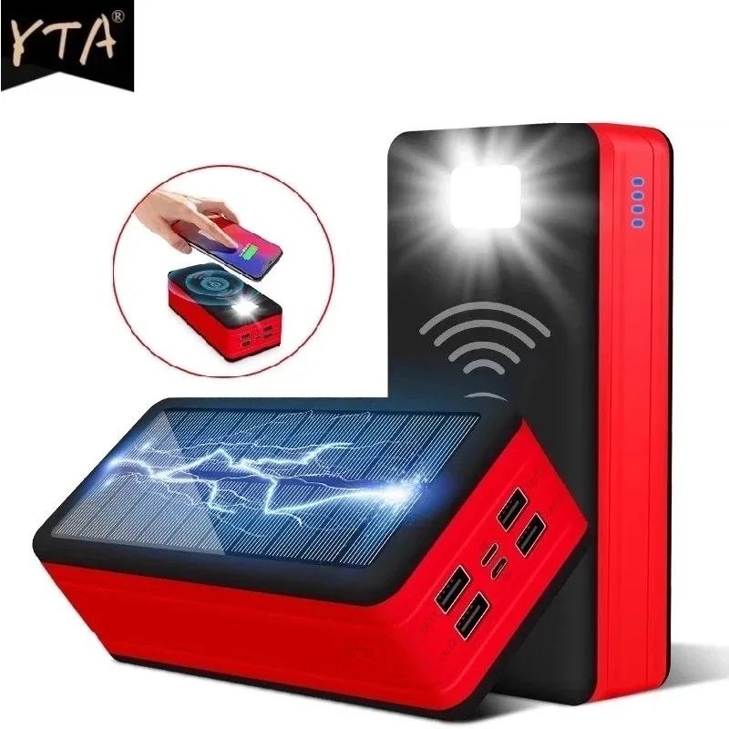 Внешний аккумулятор на 99000 мА · ч с 4usb-портами и поддержкой быстрой зарядки |