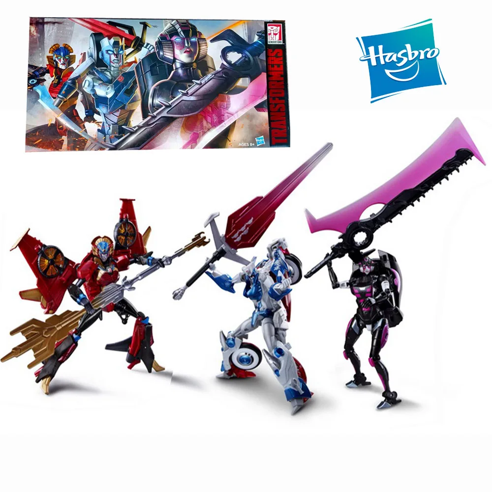 Hasbro Трансформеры SDCC Ограниченная серия Windblade Chromia Arcee Hunter 3 шт. костюм