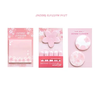 

24 pcs/Lot Cherry world memo sticky notes beautiful flower Index planner stickers marker gift Stationery Office School FM605