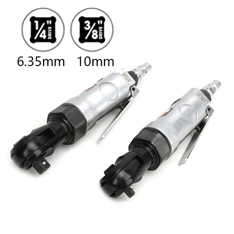 

1/4" or 3/8" Pneumatic Ratchet Wrench Spanner Set of Multitools Air-Powered Tool High Torque For Car Bicycle Repair